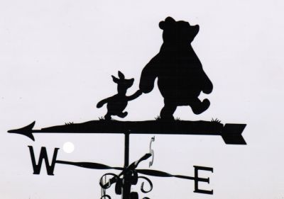 Winnie and Piglet weather vane